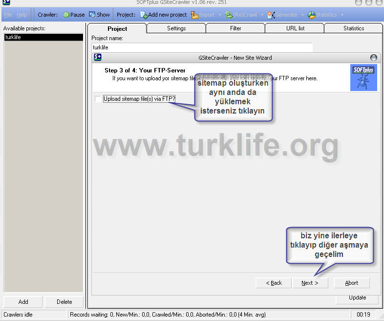 Gsitecrawler ile sitenize site haritasi olusturun