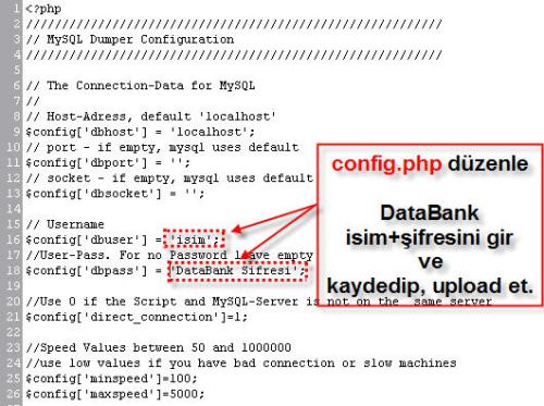 MySQL Dumper İle MYSQL Yedeklemek