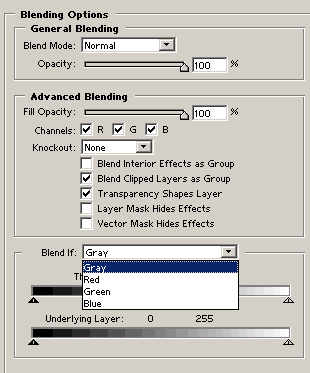 Blending Options ile Arka Planı Temizleme