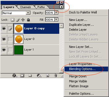 Blending Options ile Arka Planı Temizleme