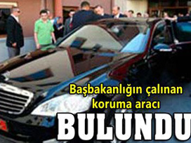 Başbakanlığın çalınan aracı bulundu 