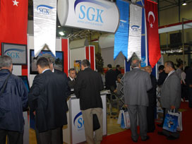 Cebit'te SGK standına büyük ilgi 