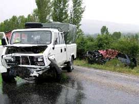 Edirne'de trafik kazası: 1 ölü, 3 yaralı 