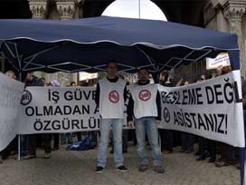 İstanbul'da asistanlardan çadırlı protesto 