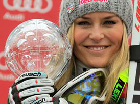 Lindsey Vonn inişte şampiyon / 