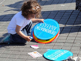 Taksim´de 1 Mayıs temizliği 