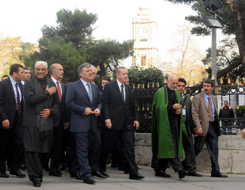 3 lideri Cuma'ya Erdoğan götürdü- galeri