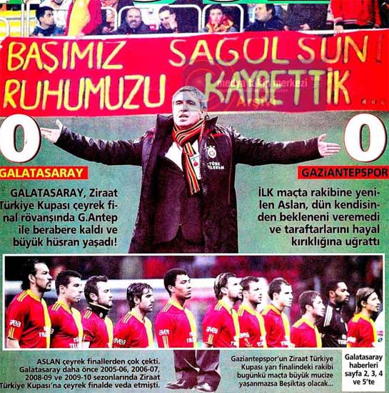 Basında Galatasaray manşetleri /