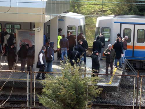 Bayrampaşa metrosu raydan çıktı-Galeri