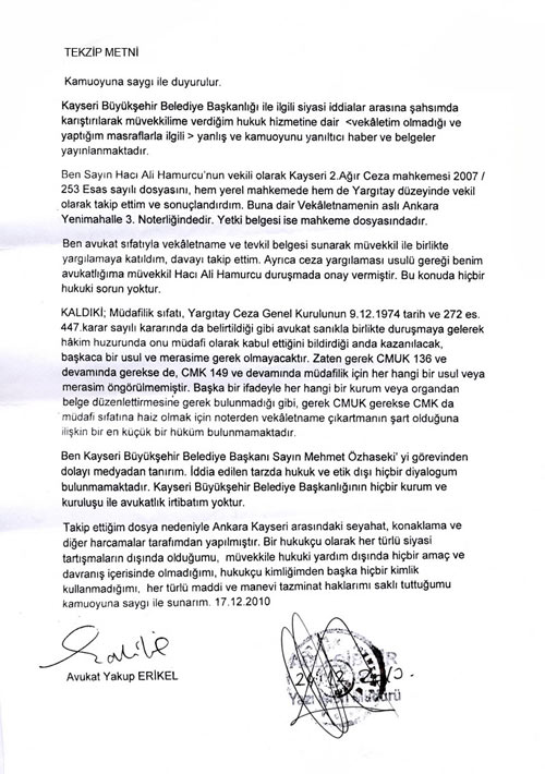 CHP'ye kendi sitesinden Kayseri darbesi