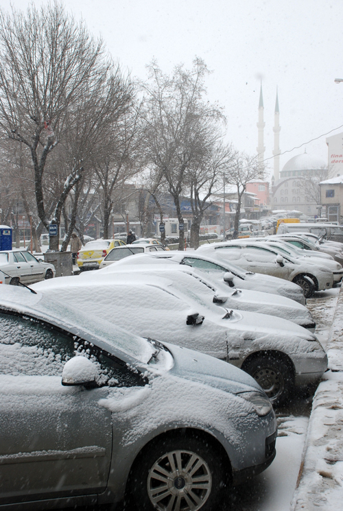 Kar yağışı Keşan'da etkili oldu /