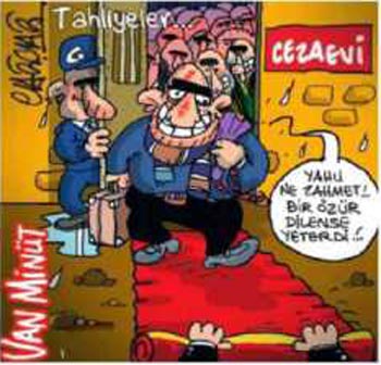 Karikatürlerle tahliye skandalları