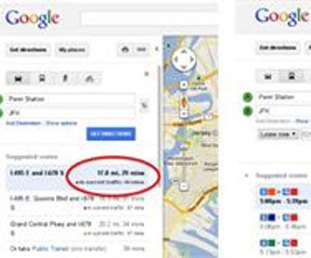 Google Maps'te gerçek zamanlı trafik bilgisi! 