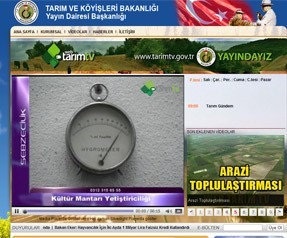 Web Tarım TV'yi 'örnek proje' 