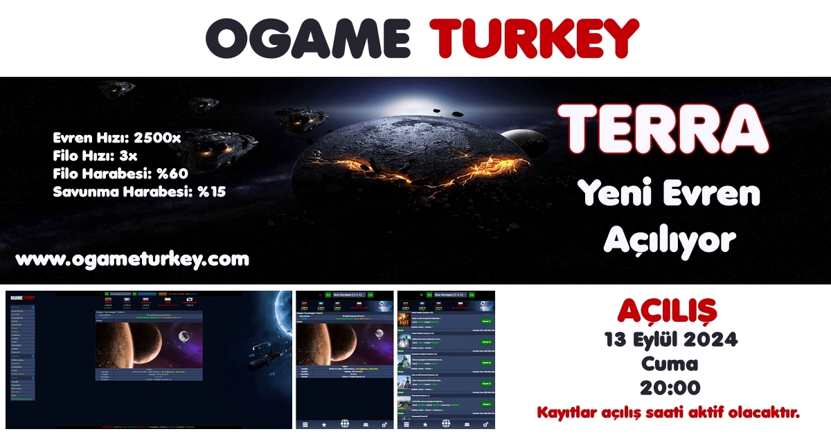 Yeni Evren TERRA Açılıyor - www.ogameturkey.com