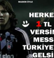 Beşiktaş taraftarından Messi kampanyası