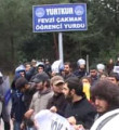 Gül'ün güzergahında öğrenci protestosu