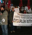 Liseli öğrenciler bakanlığı protesto etti